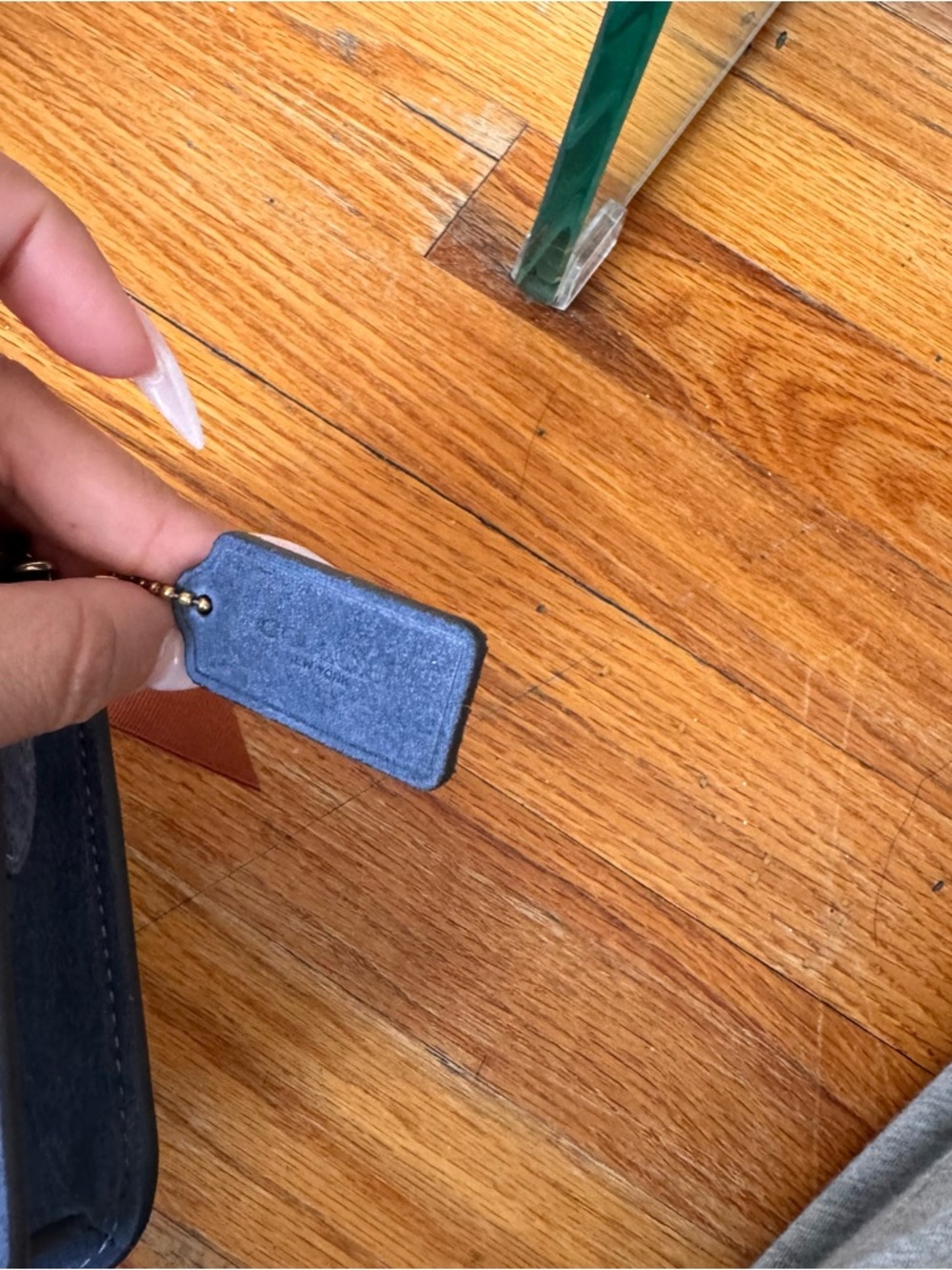 COACH blue Suede Crossbody with adjustable Strap - Picture 3 of 12